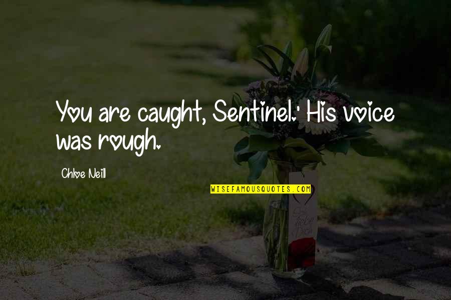 Transported To Another World Quotes By Chloe Neill: You are caught, Sentinel.' His voice was rough.