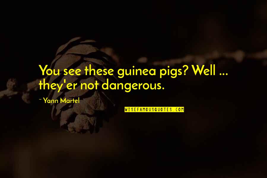 Tras Quotes By Yann Martel: You see these guinea pigs? Well ... they'er