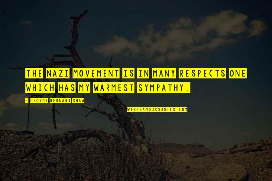 Trasnochadas Quotes By George Bernard Shaw: The Nazi movement is in many respects one
