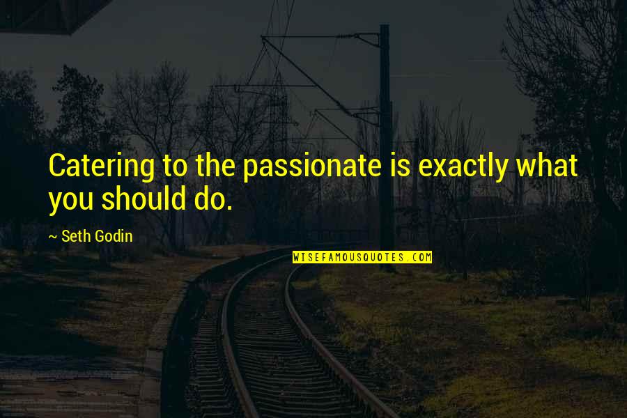 Tratados Torrijos Quotes By Seth Godin: Catering to the passionate is exactly what you