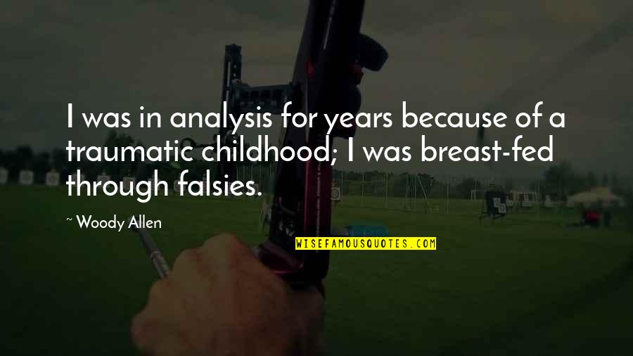 Traumatic Quotes By Woody Allen: I was in analysis for years because of Traumatic Quotes By Woody Allen: I was in analysis for years because of