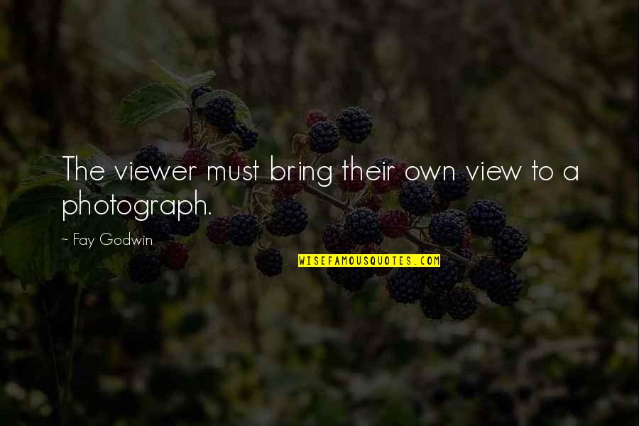 Trausti Fannar Quotes By Fay Godwin: The viewer must bring their own view to