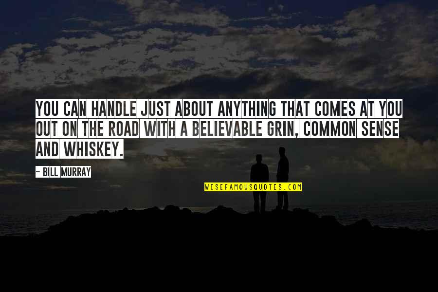 Travel On The Road Quotes By Bill Murray: You can handle just about anything that comes