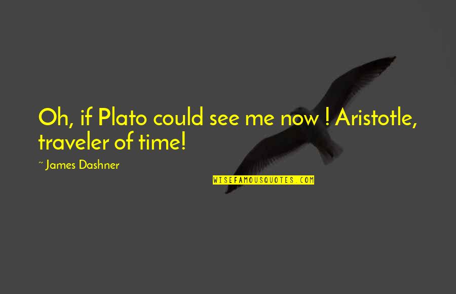 Traveler Quotes By James Dashner: Oh, if Plato could see me now !