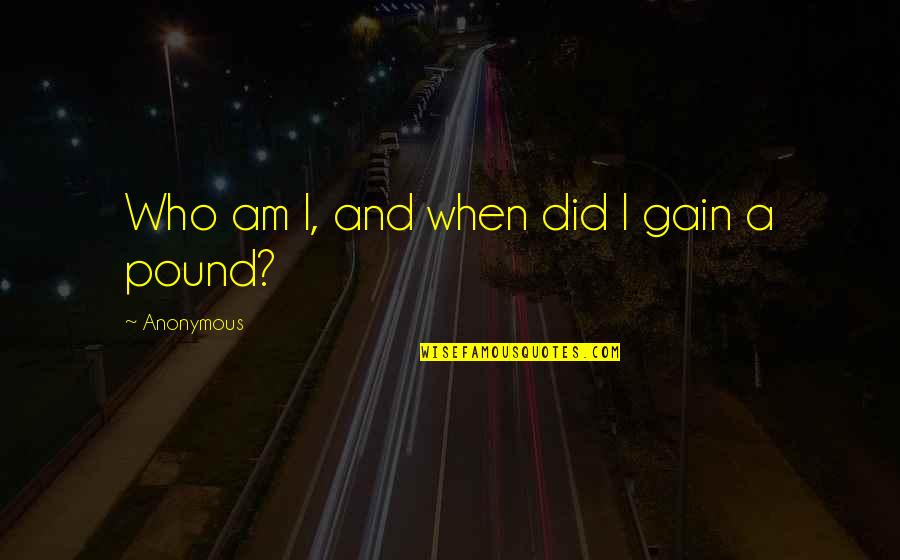 Traveling Back Home Quotes By Anonymous: Who am I, and when did I gain Traveling Back Home Quotes By Anonymous: Who am I, and when did I gain