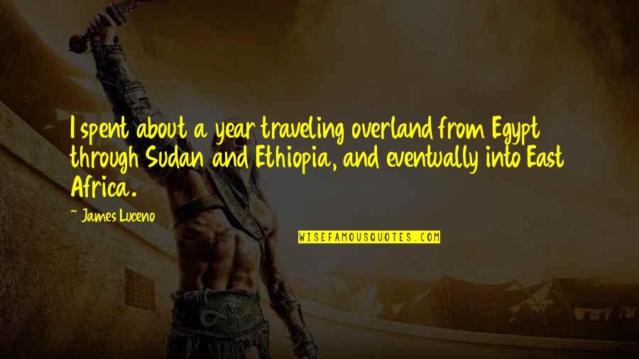 Traveling To Africa Quotes By James Luceno: I spent about a year traveling overland from