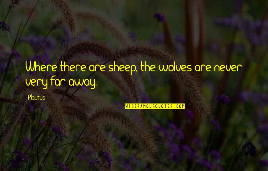 Travels With My Aunt Movie Quotes By Plautus: Where there are sheep, the wolves are never