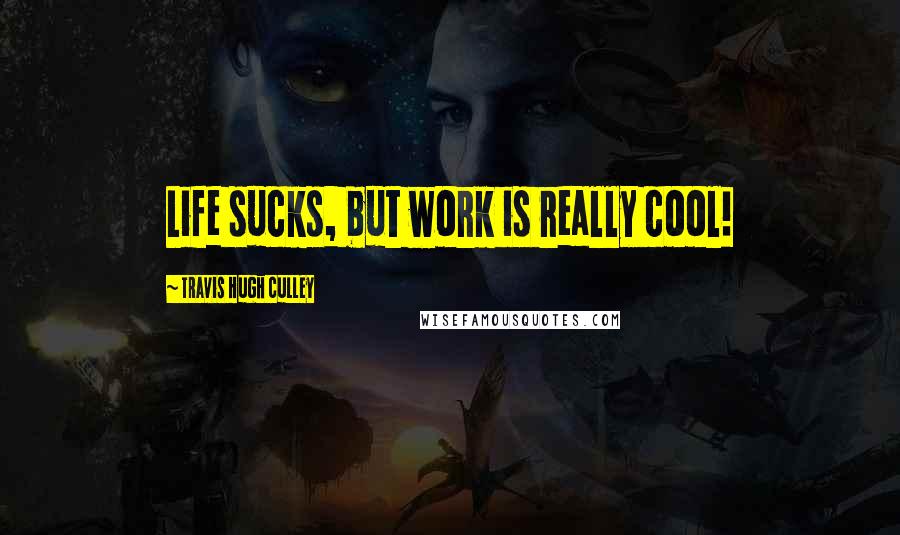 Travis Hugh Culley quotes: Life sucks, but work is really cool!