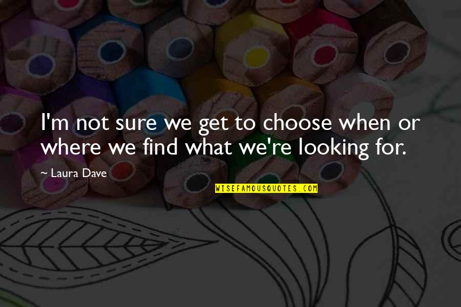 Trdj Quotes By Laura Dave: I'm not sure we get to choose when