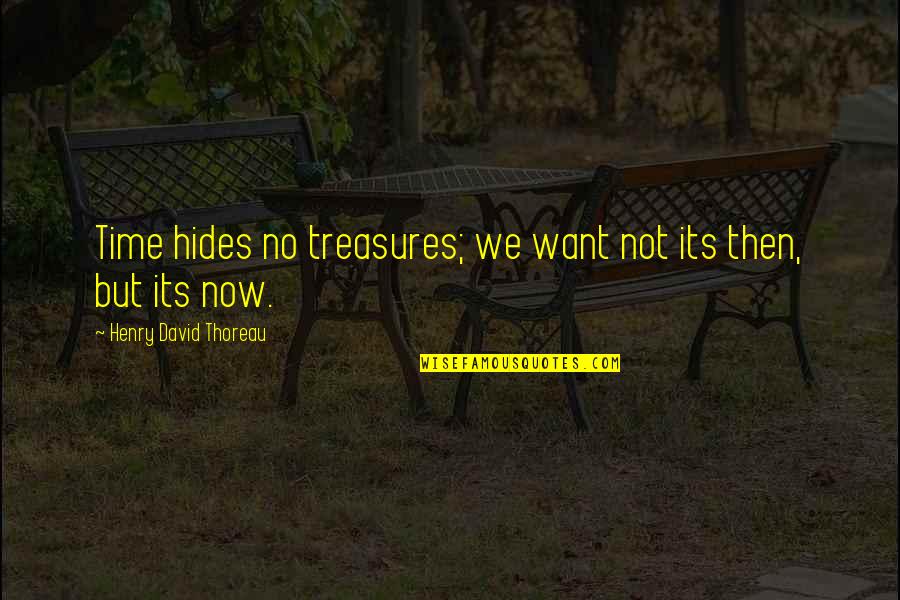 Treasures Within Quotes By Henry David Thoreau: Time hides no treasures; we want not its Treasures Within Quotes By Henry David Thoreau: Time hides no treasures; we want not its