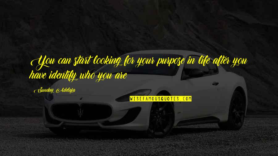 Treasuries Vs Bonds Quotes By Sunday Adelaja: You can start looking for your purpose in