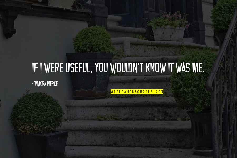 Treat Everyone With Respect Quotes By Tamora Pierce: If I were useful, you wouldn't know it Treat Everyone With Respect Quotes By Tamora Pierce: If I were useful, you wouldn't know it