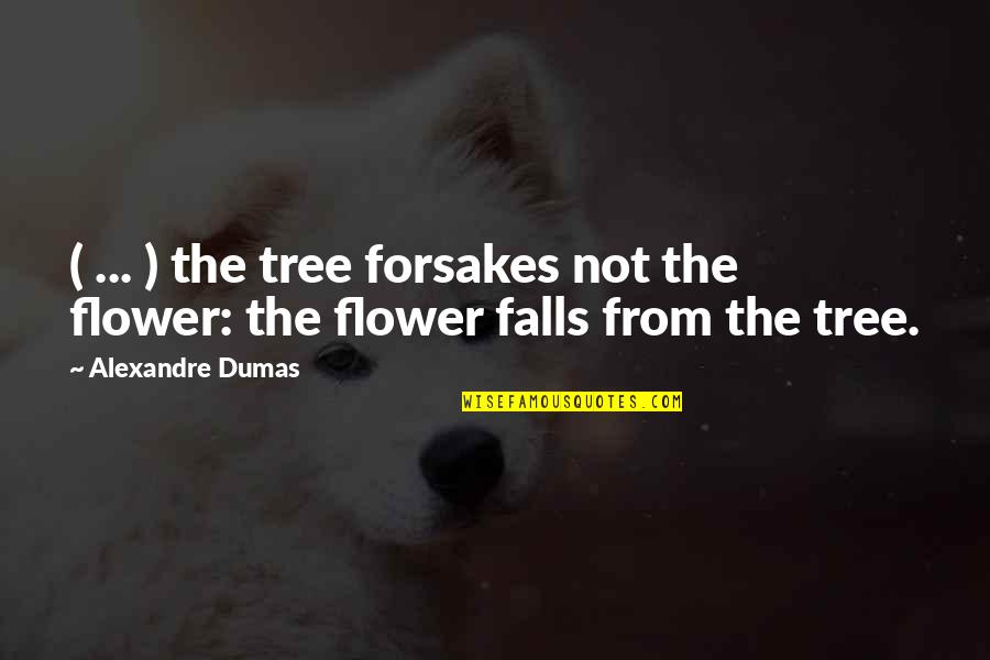 Tree And Flower Quotes By Alexandre Dumas: ( ... ) the tree forsakes not the
