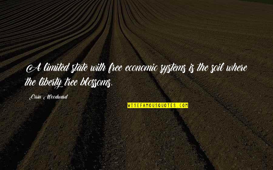 Tree Blossoms Quotes By Orrin Woodward: A limited state with free economic systems is