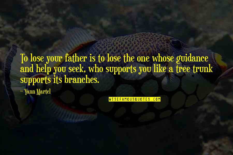 Tree Branches Quotes By Yann Martel: To lose your father is to lose the