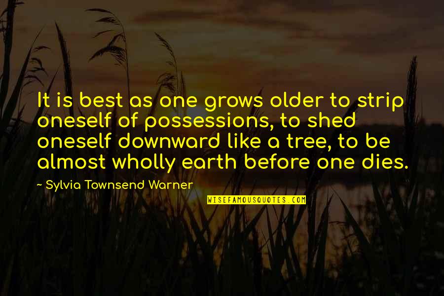 Tree That Grows Quotes By Sylvia Townsend Warner: It is best as one grows older to