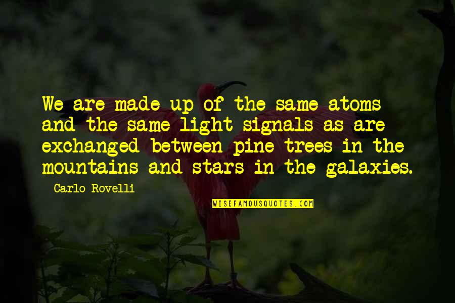 Trees Are Quotes By Carlo Rovelli: We are made up of the same atoms