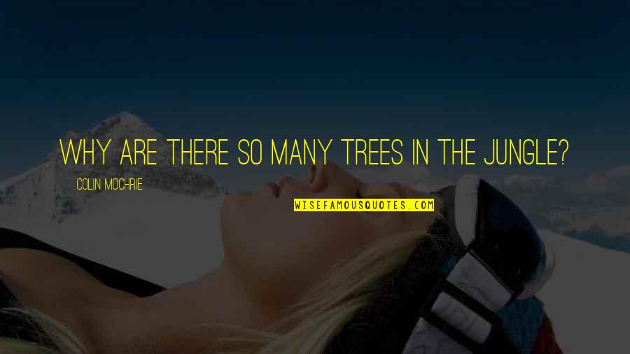 Trees Are Quotes By Colin Mochrie: Why are there so many trees in the