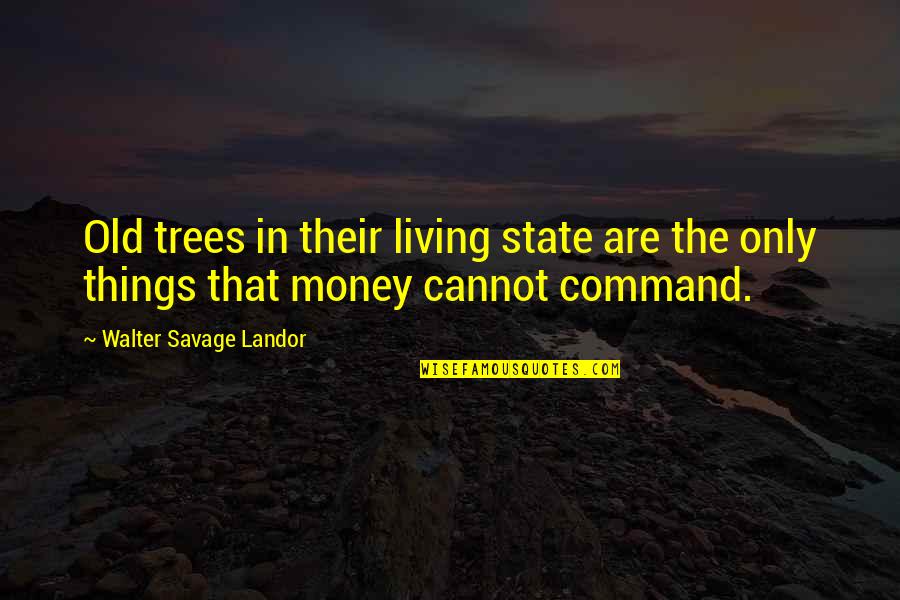 Trees Are Quotes By Walter Savage Landor: Old trees in their living state are the