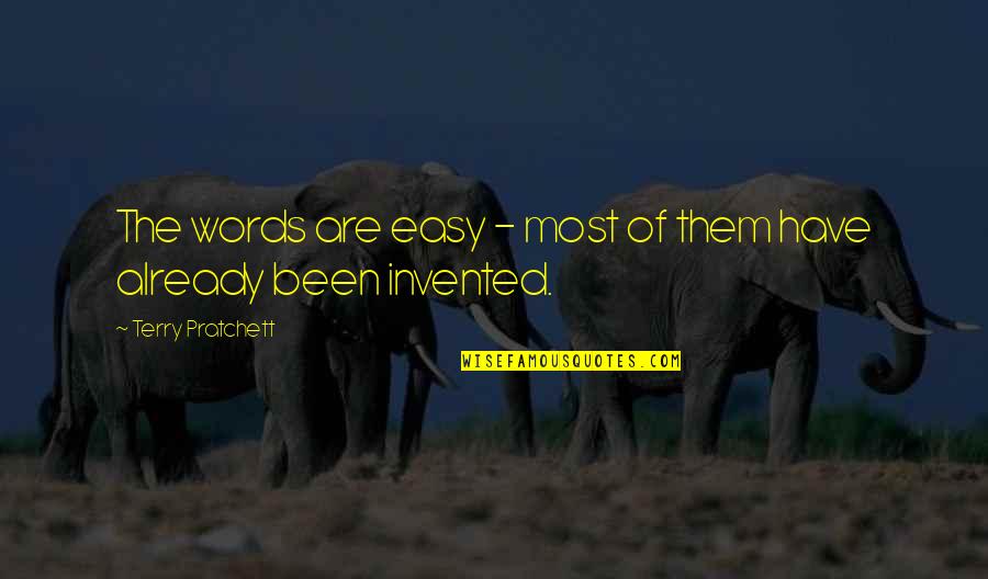 Trendoverjk Quotes By Terry Pratchett: The words are easy - most of them Trendoverjk Quotes By Terry Pratchett: The words are easy - most of them