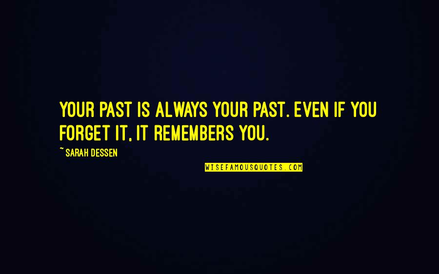 Trepando Com Quotes By Sarah Dessen: Your past is always your past. Even if