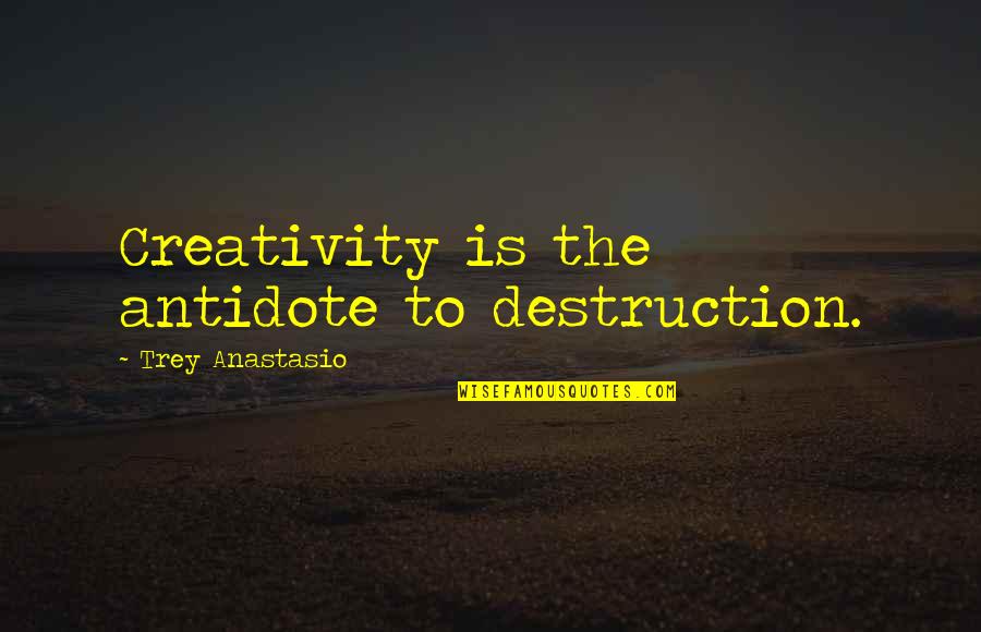 Trey Anastasio Quotes By Trey Anastasio: Creativity is the antidote to destruction.