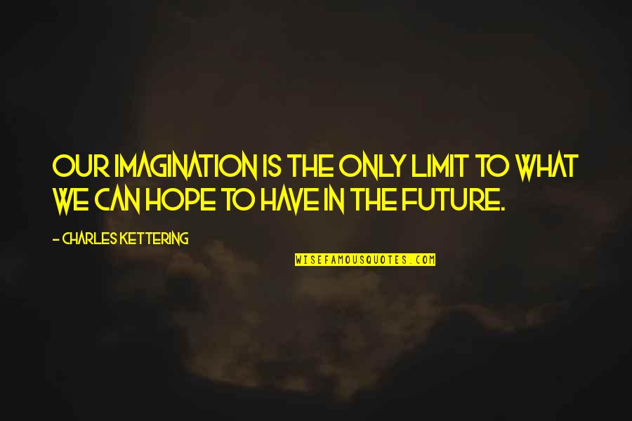 Triaged Meme Quotes By Charles Kettering: Our imagination is the only limit to what