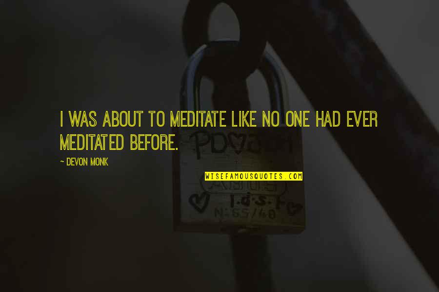 Triangulate Cell Quotes By Devon Monk: I was about to meditate like no one