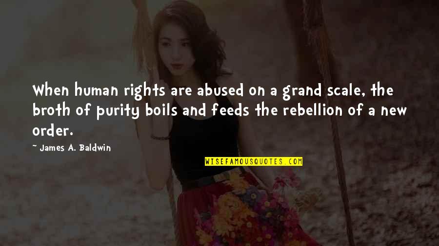 Tributarios Rio Quotes By James A. Baldwin: When human rights are abused on a grand Tributarios Rio Quotes By James A. Baldwin: When human rights are abused on a grand