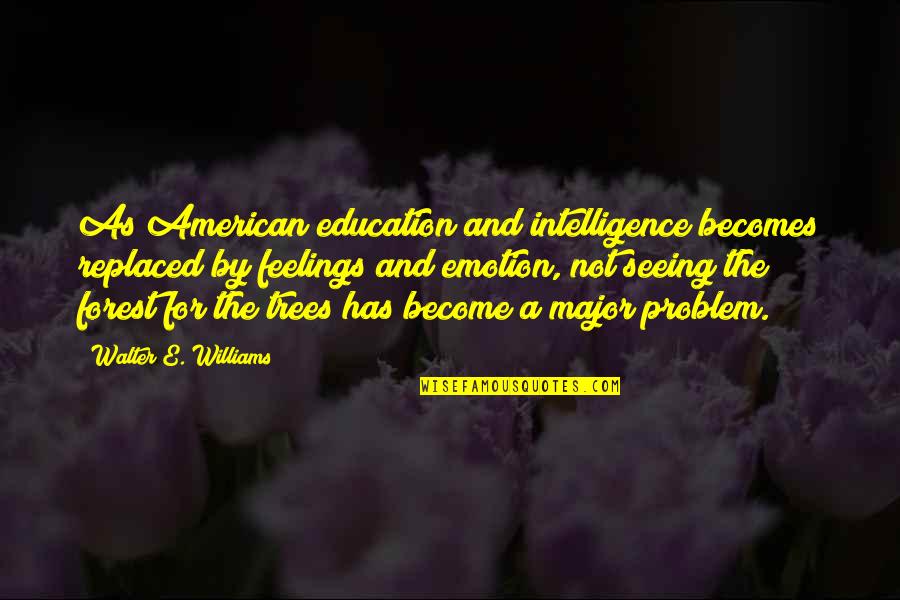 Trieve Stores Quotes By Walter E. Williams: As American education and intelligence becomes replaced by