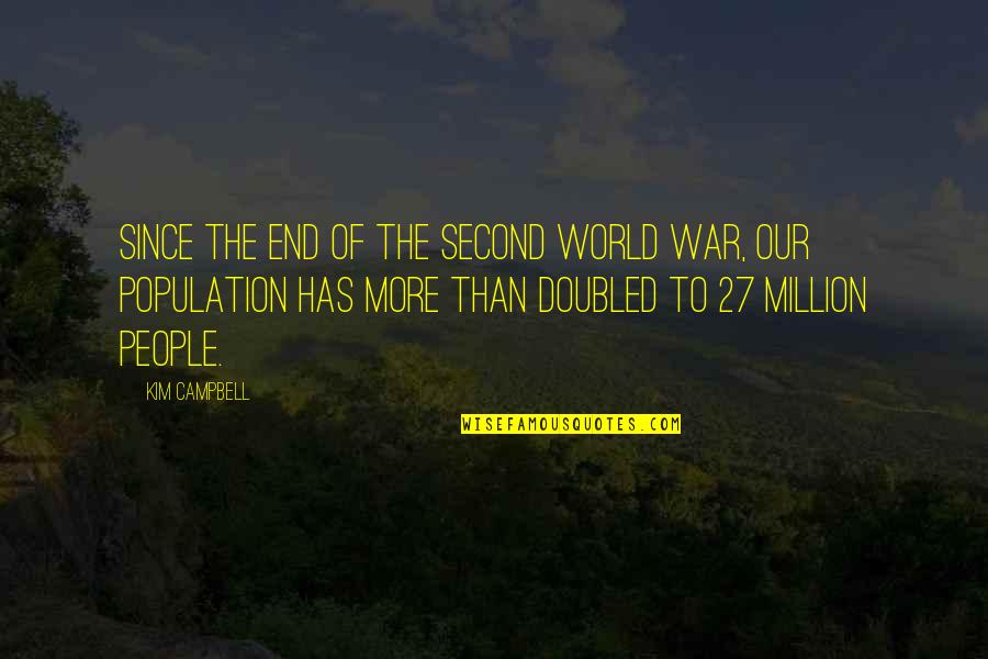 Trifonas Samaras Quotes By Kim Campbell: Since the end of the Second World War,