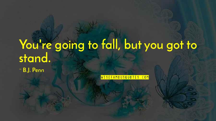 Triinu Meriste Quotes By B.J. Penn: You're going to fall, but you got to