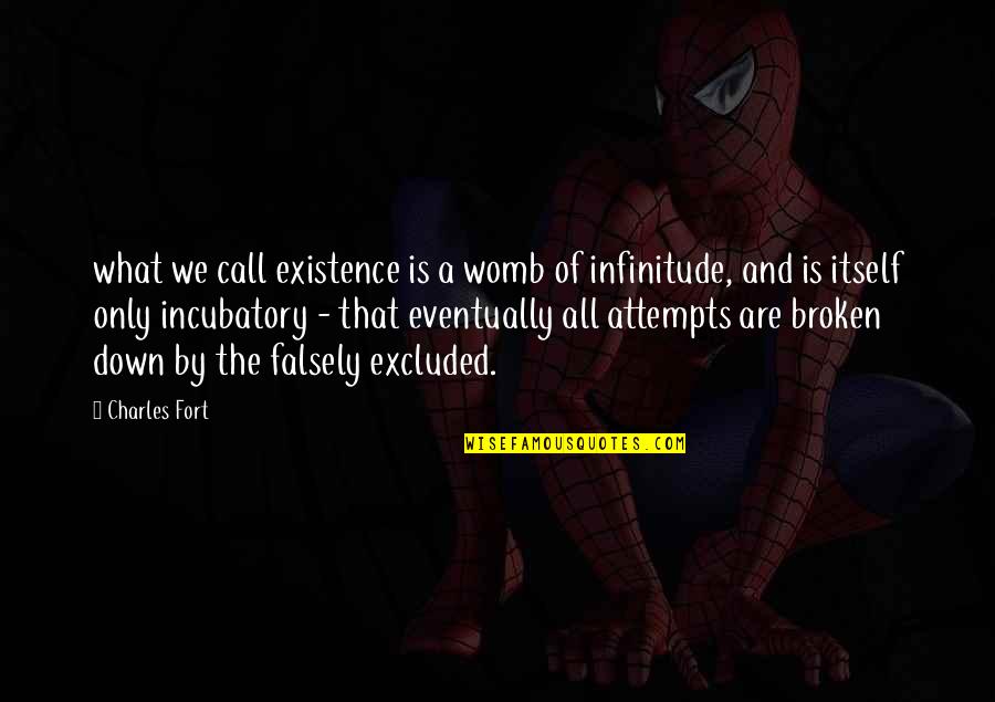Triney Sandoval Quotes By Charles Fort: what we call existence is a womb of