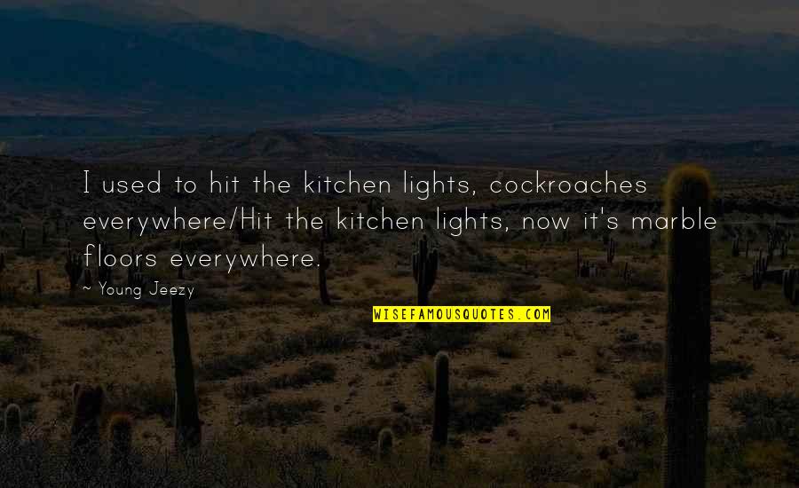 Trinkgeld Translation Quotes By Young Jeezy: I used to hit the kitchen lights, cockroaches Trinkgeld Translation Quotes By Young Jeezy: I used to hit the kitchen lights, cockroaches