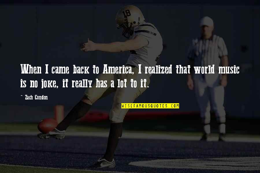 Trinkgeld Translation Quotes By Zach Condon: When I came back to America, I realized Trinkgeld Translation Quotes By Zach Condon: When I came back to America, I realized