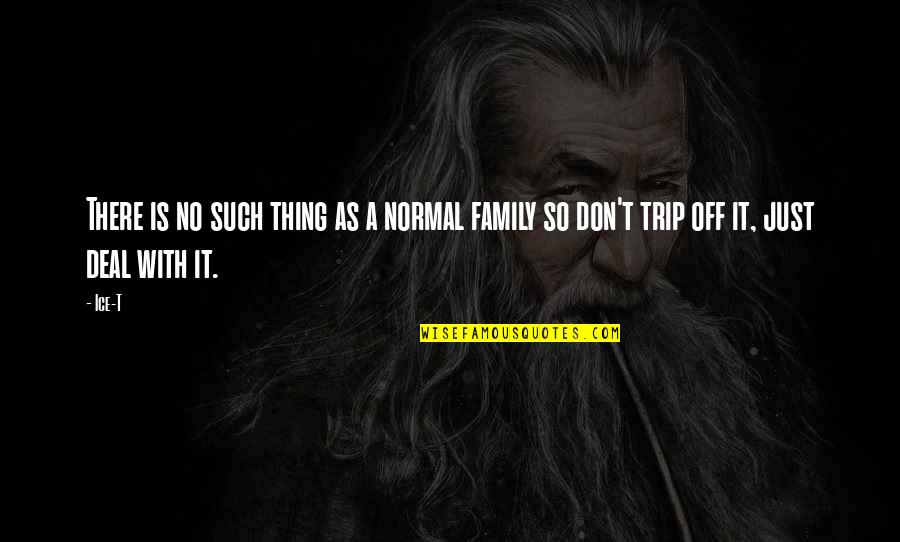 Trip Is Over Quotes By Ice-T: There is no such thing as a normal