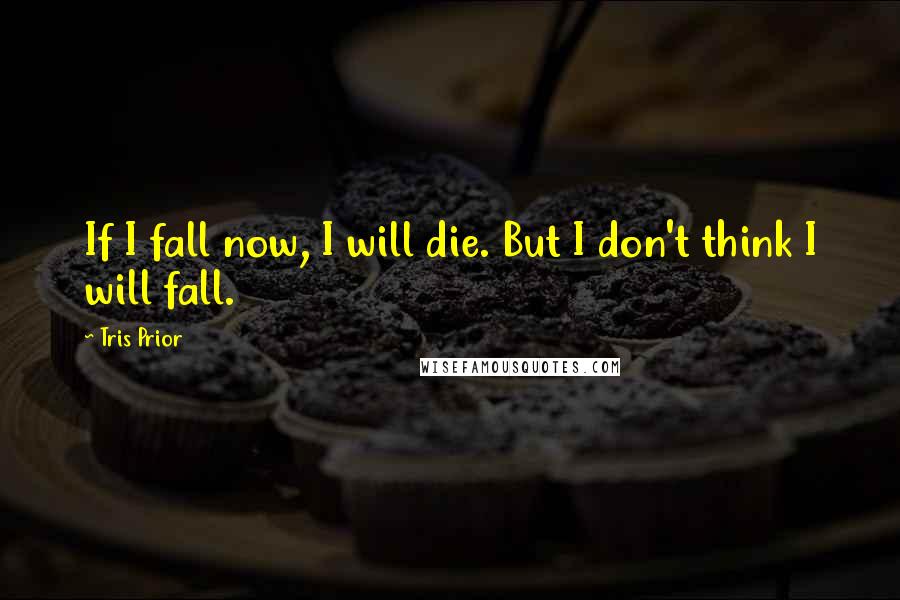 Tris Prior quotes: If I fall now, I will die. But I don't think I will fall.