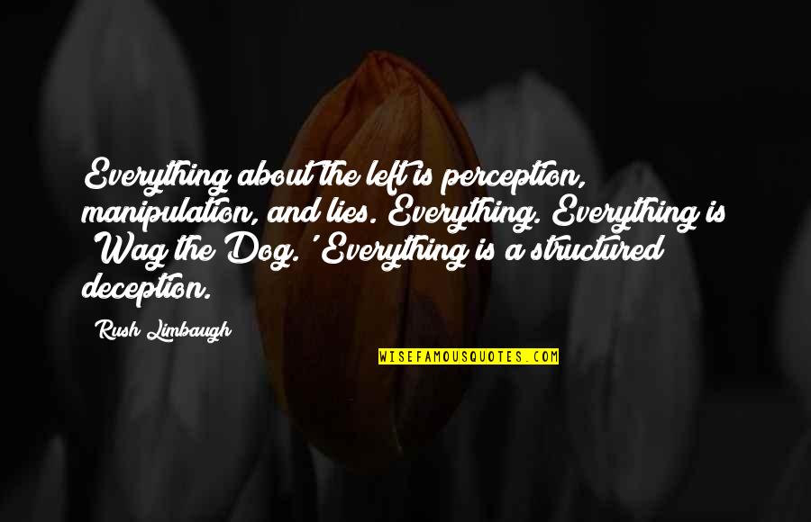 Triskelions Quotes By Rush Limbaugh: Everything about the left is perception, manipulation, and Triskelions Quotes By Rush Limbaugh: Everything about the left is perception, manipulation, and