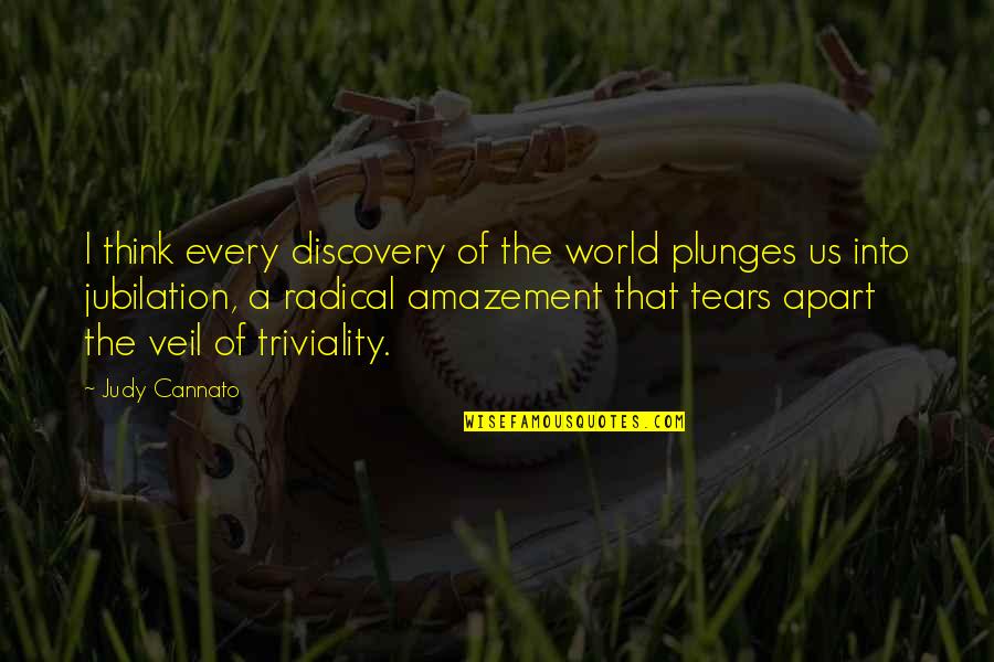 Triviality Quotes By Judy Cannato: I think every discovery of the world plunges