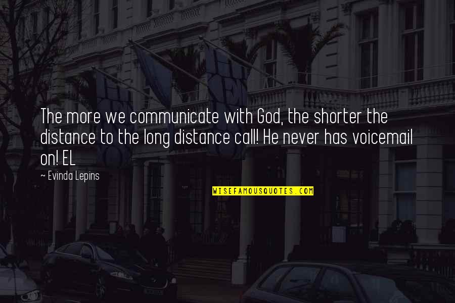 Trivikram Hit Quotes By Evinda Lepins: The more we communicate with God, the shorter