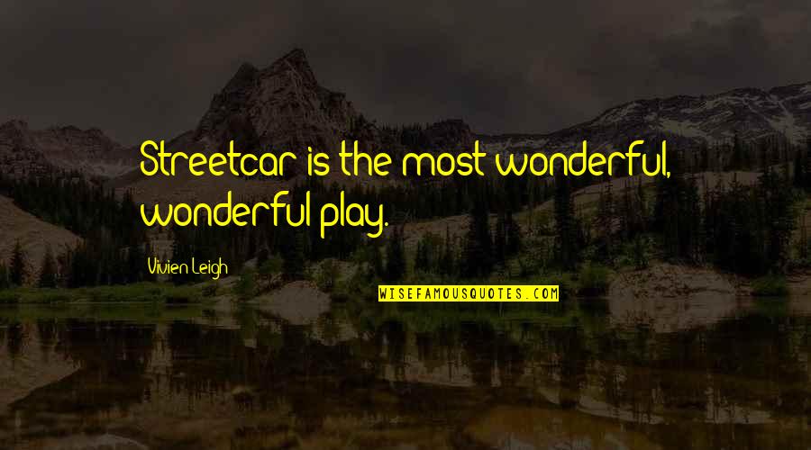 Trizact Discs Quotes By Vivien Leigh: Streetcar is the most wonderful, wonderful play.