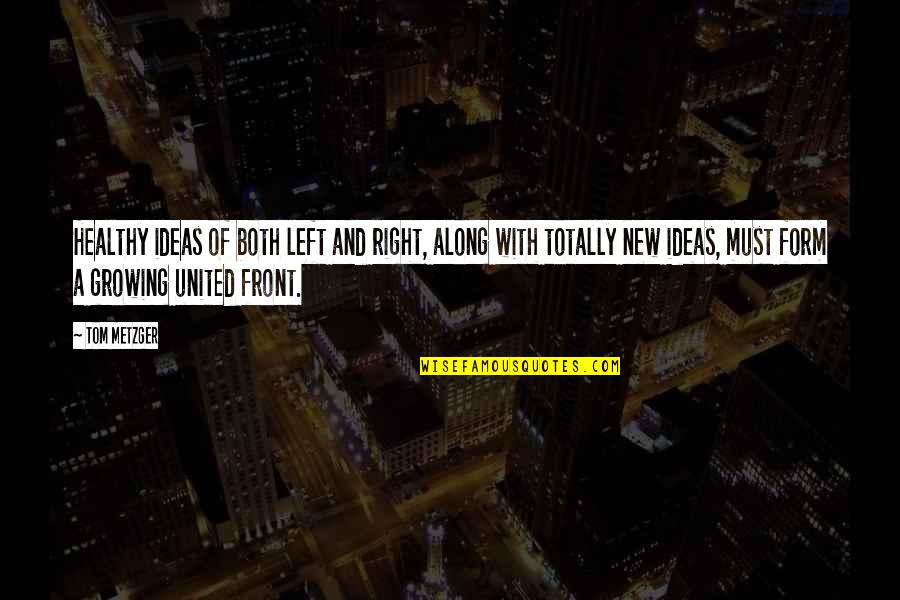 Troizen Quotes By Tom Metzger: Healthy ideas of both left and right, along Troizen Quotes By Tom Metzger: Healthy ideas of both left and right, along