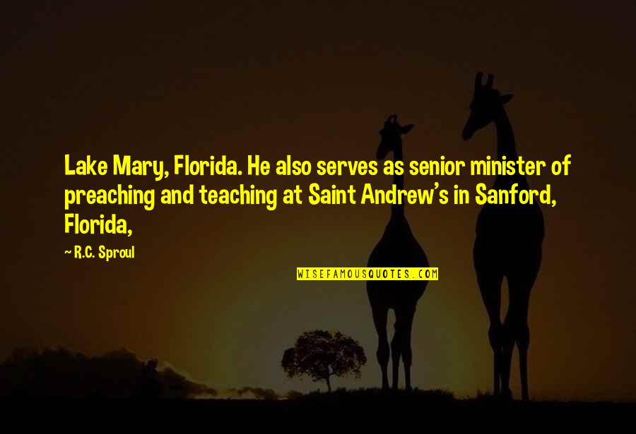 Trojanowski Ada Quotes By R.C. Sproul: Lake Mary, Florida. He also serves as senior Trojanowski Ada Quotes By R.C. Sproul: Lake Mary, Florida. He also serves as senior