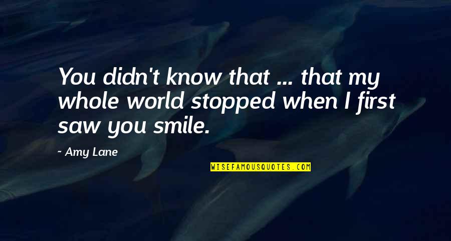 Trojanowski Dixon Quotes By Amy Lane: You didn't know that ... that my whole
