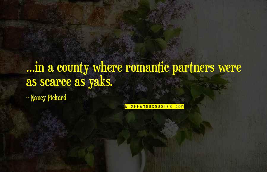 Trolley Car Quotes By Nancy Pickard: ...in a county where romantic partners were as Trolley Car Quotes By Nancy Pickard: ...in a county where romantic partners were as