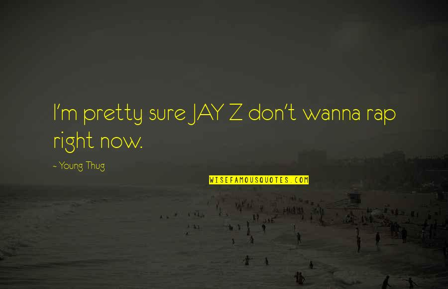 Tromped Quotes By Young Thug: I'm pretty sure JAY Z don't wanna rap Tromped Quotes By Young Thug: I'm pretty sure JAY Z don't wanna rap
