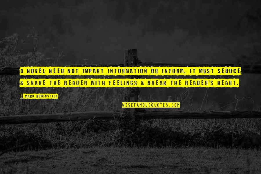 Troostwijk Veilingen Quotes By Mark Rubinstein: A novel need not impart information or inform. Troostwijk Veilingen Quotes By Mark Rubinstein: A novel need not impart information or inform.