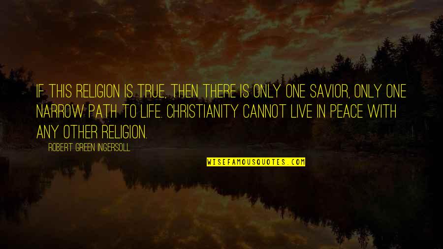 True Christianity Quotes By Robert Green Ingersoll: If this religion is true, then there is True Christianity Quotes By Robert Green Ingersoll: If this religion is true, then there is