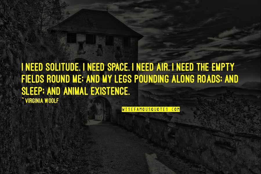 True Feelings For Someone Quotes By Virginia Woolf: I need solitude. I need space. I need