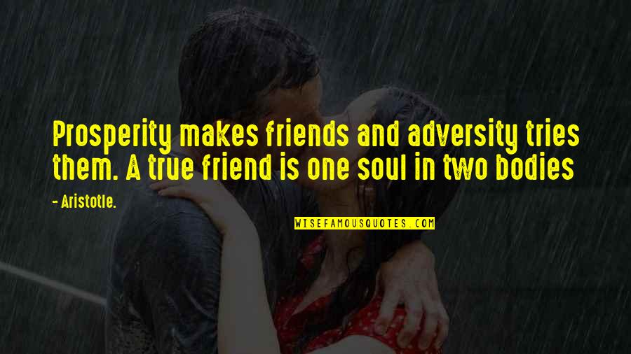 True Friends Quotes By Aristotle.: Prosperity makes friends and adversity tries them. A